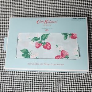 Cath Kidston Strawberry 200 Thread Count Cotton Standard Pillowcase 21"x28"